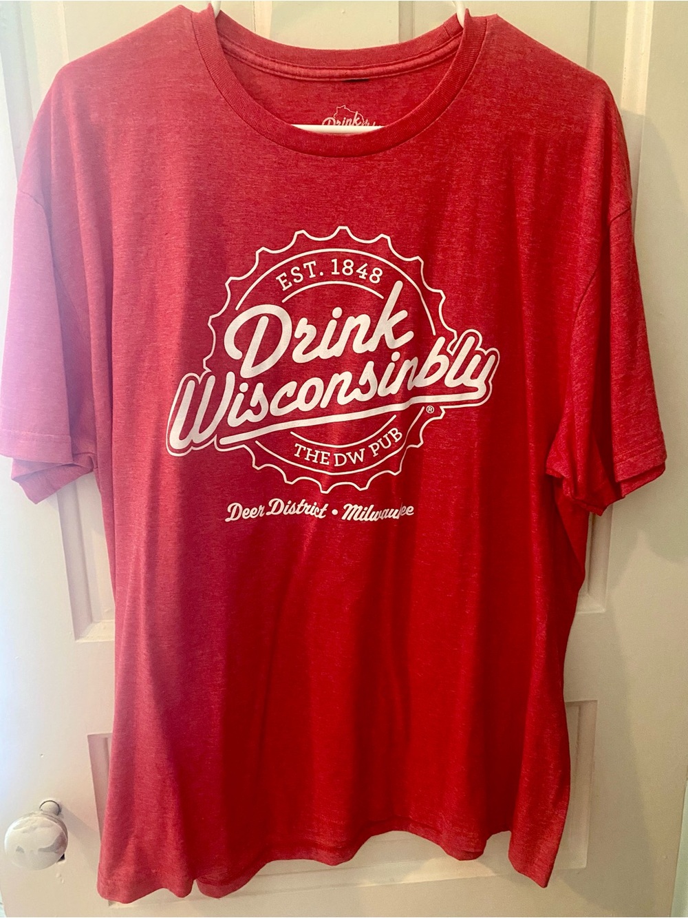 Drink Wisconsinbly Red Graphic Tee -
